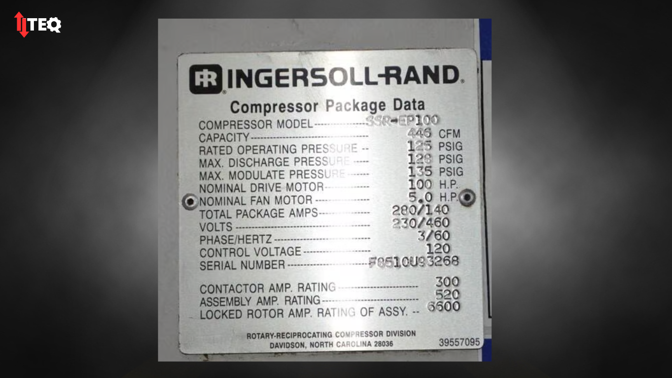 Compresor de aire Ingersoll Rand